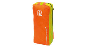 Gin Gliders Concertina Zellenpacksack und Kompressionssack in einem mit Gleitschirm orange gelb