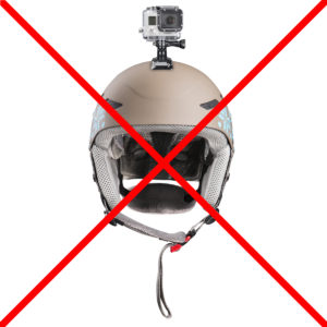 GoPro am Helm beim Gleitschirmfliegen ist nicht empfohlen