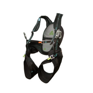 Das Bild zeigt das Speedriding Gutzeug Neo Body. Dieses wird zum Gleitschirmfliegen genutzt. Es ist ein Gurtzeug.
